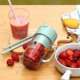 Portable glass juicer blender